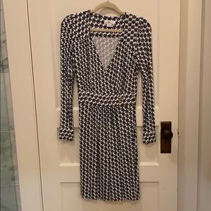 Vineyard Vines Navy Patterned Dress